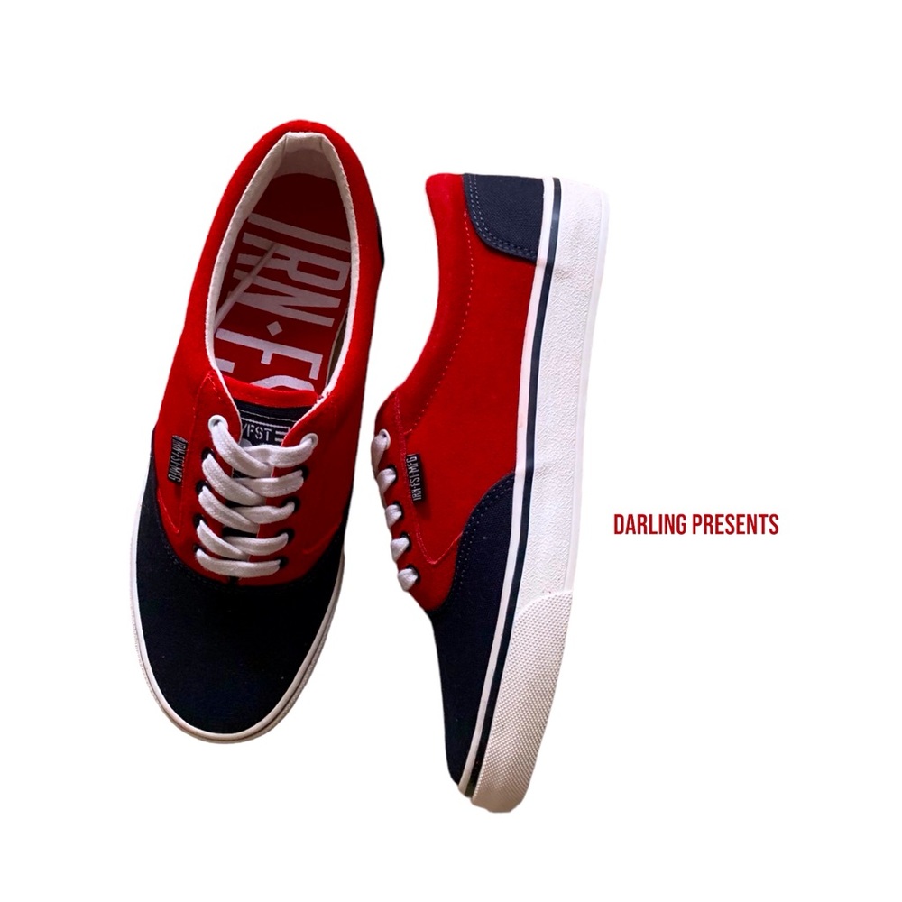 Iron Fist Simsole Two-Tone Sneakers Men Color Black & Red Size FIST 7